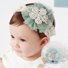 High Quality Cute Kids Headband Big Flowers Lace Newborn Elastic Hairbands Hair Accessories For Children Girls Headwear A279-2