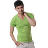 High Quality Cotton T-Shirt Men Brand XUBA T Shirts Men Sexy V Neck Mens T Shirts Simple Plain Colors Tee Tops White T Shirt