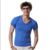 High Quality Cotton T-Shirt Men Brand XUBA T Shirts Men Sexy V Neck Mens T Shirts Simple Plain Colors Tee Tops White T Shirt