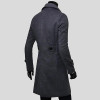 High Quality Coat Men Double Buttons Sobretudo Masculino Slim Fit Long Trench Coat Men Autumn Overcoat