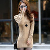High quality cashmere sweater pullover high collar turtleneck sweater turn-down collar solid color women's basic sweater