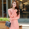 High quality cashmere sweater pullover high collar turtleneck sweater turn-down collar solid color women's basic sweater