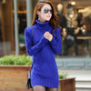 High quality cashmere sweater pullover high collar turtleneck sweater turn-down collar solid color women's basic sweater