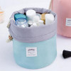 High Quality Barrel Shaped Travel Cosmetic Bag Nylon Wash Bags Makeup Organizer Storage Bag High Capacity B5