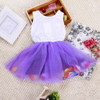 High Quality Baby Kids Girls Princess Pageant Party Tutu Dress Lace Bow Flower Tulle dress