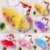 High Quality Baby Kids Girls Princess Pageant Party Tutu Dress Lace Bow Flower Tulle dress
