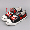 High Quality Atlanta Falcons Football Team Print Casual Shoes Black Red White Logo Cavans Shoes Custom Any Styles Teams
