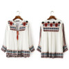 Boho Tops Blouse Summer Autumn Women Clothes Tops Vintage Floral Loose Shawl Cardigan