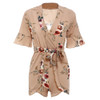 Boho Floral Ruffles Playsuits Women Bodysuits 2017 Summer V-Neck Jumpsuits Rompers Sashes Sexy Beach Girl Chiffon Short Overalls Boho Floral Ruffles Playsuits Women Bodysuits 2017 Summer V-Neck Jumpsuits Rompers Sashes Sexy Beach Girl Chiffon Short Overalls