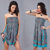 Bohemian European Style Women Dress Quality Low Price Sexy Clothes Vintage Ropa Mujer Print Beach Summer Dress Vestidos De Festa