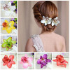 Bohemia Style Bridal Flower Orchid Leopard Hair Clip Beauty Hairpins Barrette Wedding Decoration Hair Accessories Beach Hairwear Bohemia Style Bridal Flower Orchid Leopard Hair Clip Beauty Hairpins Barrette Wedding Decoration Hair Accessories Beach Hairwear
