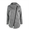 OHRYIYIE Plus Size 5XL Gray Cardigan Women 2018 Spring Autumn Zipper Sweater Women Long Sleeve Pocket Tricot Knitted Cardigan