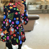 OHRYIYIE Plus Size 5XL Womens Dress 2017 Casual Long Sleeve Print A-Line Dress Female Christmas Party Dresses Vestido De Festa