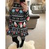 OHRYIYIE Plus Size 5XL Womens Dress 2017 Casual Long Sleeve Print A-Line Dress Female Christmas Party Dresses Vestido De Festa