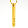 Custom Printed Vertical Bar Necklace