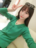 OHRYIYIE Candy Colors Knitted Cardigan Female Spring Autumn Long Sleeve Cardigans For Women Single Breasted Knit Sweater Femme