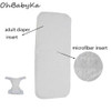 Ohbabyka Reusable Adult Cloth Diaper Microfiber Inserts 4 Layer Nappies Liner Absorbent Nappies for Adult Diaper 5pcs/lot