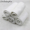 Ohbabyka Reusable Adult Cloth Diaper Microfiber Inserts 4 Layer Nappies Liner Absorbent Nappies for Adult Diaper 5pcs/lot
