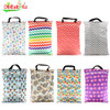 Ohbabyka Lovey Hanging Wet Bag Reusable Cloth Diaper Bags for mum Large Garbage Bag Zippered Washable Baby Diapers Dry Wet Bag