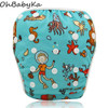 Ohbabyka Baby Swim Diaper Unisex Training Pants Cute Cartoon Toddler Swimming Nappies Adjustable Summer Swimwear Short Trunks