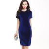 Office Dress Vestido de festa Spring Vestidos Dresses Bodycon Curto Plus Ropa Mujer Size Women Clothing Pink Velvet Pencil Dress