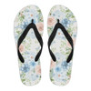 Blue Floral Women's Flip Flops