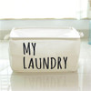 Waterproof Square Cotton Laundry Basket Organizer Washing Clothes Storage Bag Basket Storage Organizador UIE703
