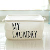 Waterproof Square Cotton Laundry Basket Organizer Washing Clothes Storage Bag Basket Storage Organizador UIE703
