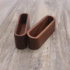 Waterproof Bank Card Holder Wooden Business ID Name Organizer ID Card Case Storage Box Case For Desk Desktop Countertop