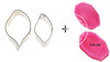 Water Lily Lotus Petal Flower Veiner &amp; Cutter Fondant Sugarcraft Stainless Steel Cutter DIY Cake Decorating Tools sets