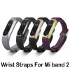 Watch strap For Xiaomi Mi Band 2 Strap with Alloy Frame Silicone Wristband For MiBand 2 Smart Bracelet Xiaomi Mi Band watchband