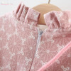 Warm Winter Long Sleeve Princess Infants Baby Kids Girl Infantil Tutu Party Ruffles Collar Thick Dress Vestido+Fox Bow Bag S6047
