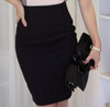 Pencil Skirt Skirts Womens Falda Saias Jupe Crayon Faldas Mujer Women High Waist Black Saia Office Ladies Midi Skirt Tight 2016