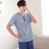 Peignoir home couple pajamas set 100% cotton pajamas spring summer men and women short sleeve pants sleepwear lover night suits