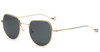 Peekaboo ocean small square sunglasses women fashion 2017 gold metal clear blue sunglasses for men small size uv400