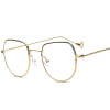 Peekaboo ocean small square sunglasses women fashion 2017 gold metal clear blue sunglasses for men small size uv400