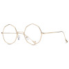 Peekaboo 2017 mens small round sunglasses women vintage retro clear blue sunglasses transparent lens metal uv400