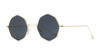 Peekaboo 2017 mens small round sunglasses women vintage retro clear blue sunglasses transparent lens metal uv400