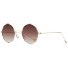 Peekaboo 2017 mens small round sunglasses women vintage retro clear blue sunglasses transparent lens metal uv400