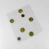 PCCB-MINGT MICRO.V0.5 COIN ALBUM BINDERS, LEATHERETTE BINDER, COIN POCKET INSERT PAGES[3 Holes]