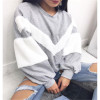 Patchwork Plush Winter Hoodies Women Plush Long Sleeve Sweatshirts Tops Female Hoodies Jumper Cotton Pullovers