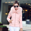 2017 Winter Short Jacket and Coat Women Long Sleeve Hooded Parka Overcoat Winter faux fur Parkas Female Outwear Zipper YL003