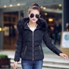 2017 Winter Short Jacket and Coat Women Long Sleeve Hooded Parka Overcoat Winter faux fur Parkas Female Outwear Zipper YL003