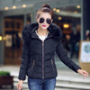 2017 Winter Short Jacket and Coat Women Long Sleeve Hooded Parka Overcoat Winter faux fur Parkas Female Outwear Zipper YL003