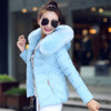 2017 Winter Short Jacket and Coat Women Long Sleeve Hooded Parka Overcoat Winter faux fur Parkas Female Outwear Zipper YL003