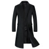 2017 Winter Overcoat Men's fashion Long style woolen trench coat jacket Men's casual coats jackets wool Outerwear men windbreak