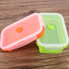 New Silicone Collapsible Portable Bento Box Bowl Lunch Bento Boxes Folding Food Container Lunchbox Eco-Friendly
