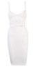 New Sexy Dress Club Wear 2016 Women Vestidos Summer Sleeveless Bodycon Dress Cotton White Black Midi Pencil Bandage Party Dress