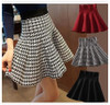 New Sex 2018 Summer Skirts Womens Knitted Skirt High Waist Pleated mini Skirt Casual Elastic Flared Skirt Female