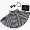 New Sex 2018 Summer Skirts Womens Knitted Skirt High Waist Pleated mini Skirt Casual Elastic Flared Skirt Female